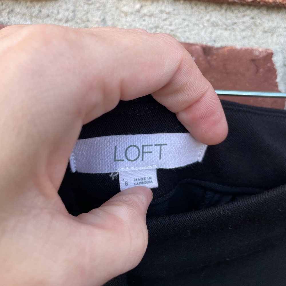 NWOT Loft The Devin Slim black pants - Picture 4 of 4